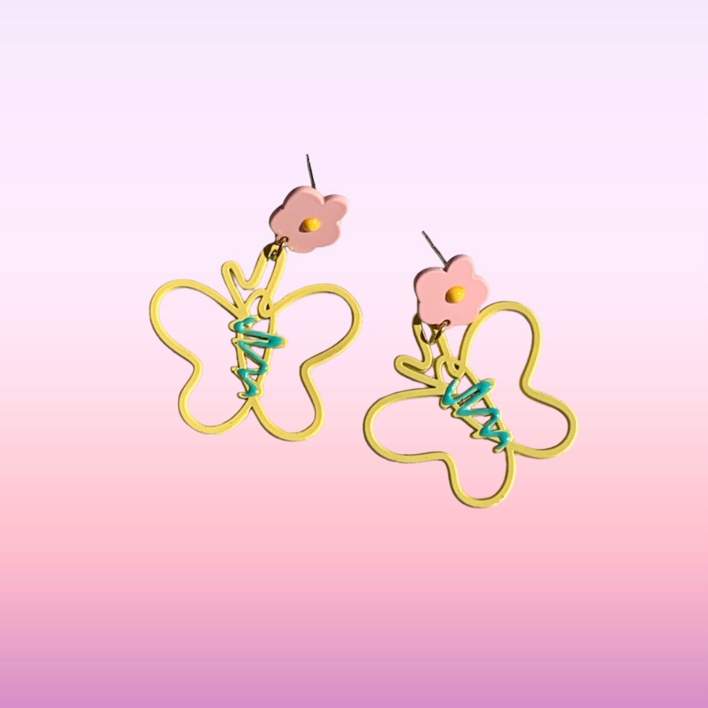 Handmade-Doodleflies earrings🖍️
